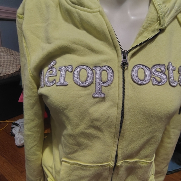 Aeropostale Yellow Women's Hoodie - Picture 2 of 7
